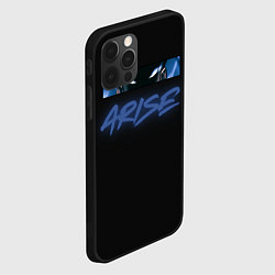 Чехол для iPhone 12 Pro Поднятие уровня в одиночку - Arise, цвет: 3D-черный — фото 2