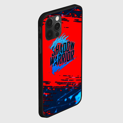 Чехол iPhone 12 Pro Shadow Warrior actions game / 3D-Черный – фото 2