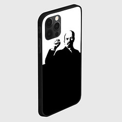 Чехол для iPhone 12 Pro Силуэт Владимира Ильича Ленина, цвет: 3D-черный — фото 2