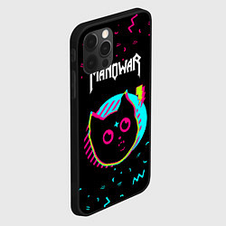 Чехол для iPhone 12 Pro Manowar - rock star cat, цвет: 3D-черный — фото 2