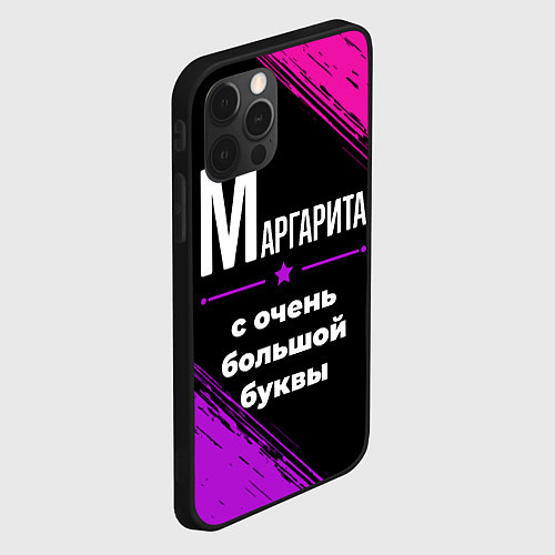 Чехол iPhone 12 Pro Маргарита: с очень большой буквы / 3D-Черный – фото 2