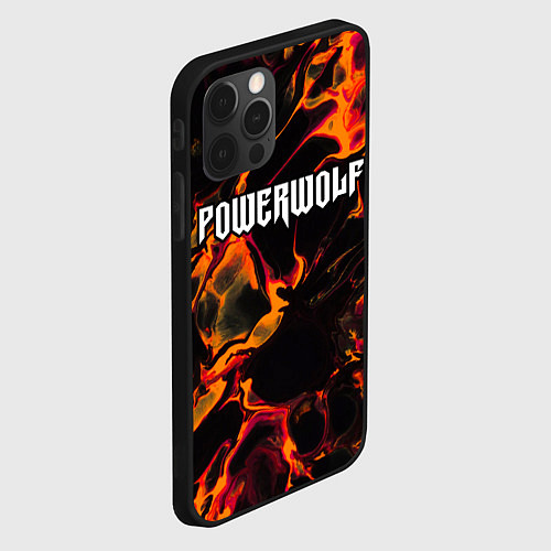 Чехол iPhone 12 Pro Powerwolf red lava / 3D-Черный – фото 2
