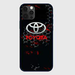 Чехол для iPhone 12 Pro Toyota краски броня, цвет: 3D-черный