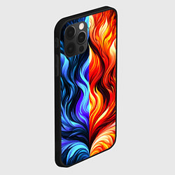 Чехол для iPhone 12 Pro Два огня, цвет: 3D-черный — фото 2