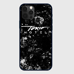 Чехол для iPhone 12 Pro Tokio Hotel black ice, цвет: 3D-черный