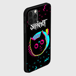 Чехол для iPhone 12 Pro Slipknot - rock star cat, цвет: 3D-черный — фото 2