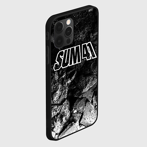 Чехол iPhone 12 Pro Sum41 black graphite / 3D-Черный – фото 2