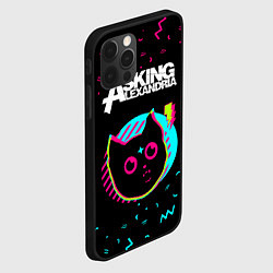 Чехол для iPhone 12 Pro Asking Alexandria - rock star cat, цвет: 3D-черный — фото 2