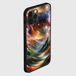 Чехол для iPhone 12 Pro Горы и блеск, цвет: 3D-черный — фото 2