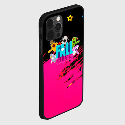 Чехол iPhone 12 Pro Fall Guys kids color / 3D-Черный – фото 2