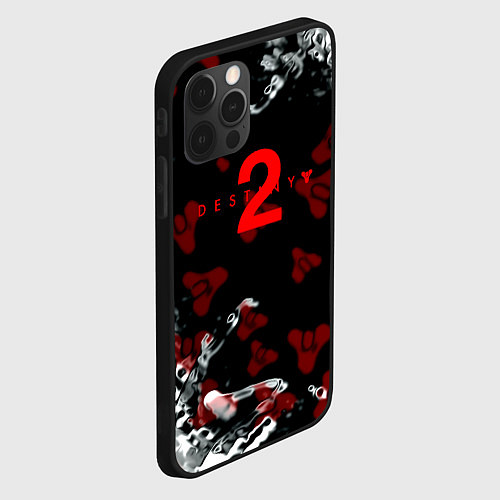 Чехол iPhone 12 Pro Destiny pattern game / 3D-Черный – фото 2