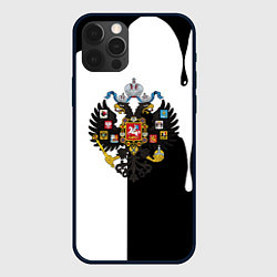 Чехол для iPhone 12 Pro Герб РФ краски имперский, цвет: 3D-черный