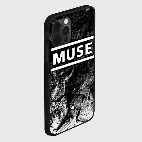 Чехол iPhone 12 Pro Muse black graphite / 3D-Черный – фото 2