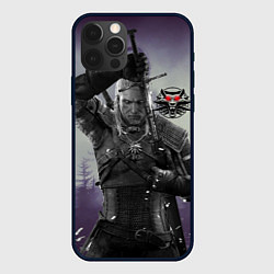 Чехол для iPhone 12 Pro Ведьмак на охоте, цвет: 3D-черный