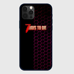 Чехол для iPhone 12 Pro 7 days to die зомби шутер, цвет: 3D-черный