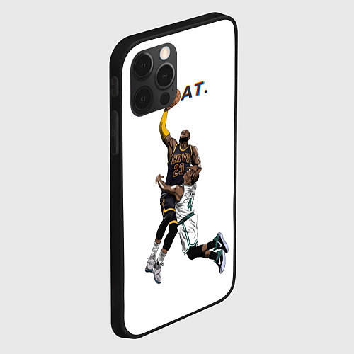 Чехол iPhone 12 Pro Goat 23 - LeBron James / 3D-Черный – фото 2