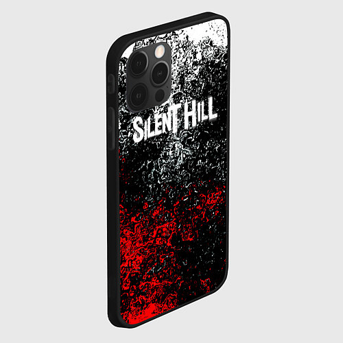 Чехол iPhone 12 Pro Silenthill брызги красок / 3D-Черный – фото 2
