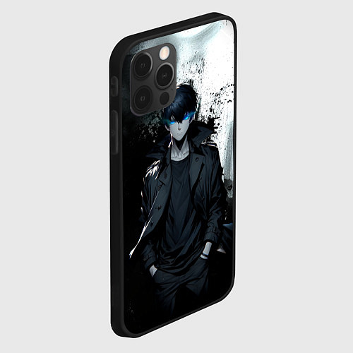 Чехол iPhone 12 Pro Сон герой - Поднятие уровня в одиночку / 3D-Черный – фото 2
