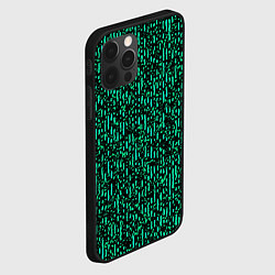 Чехол для iPhone 12 Pro Абстрактный полосатый зелёный, цвет: 3D-черный — фото 2