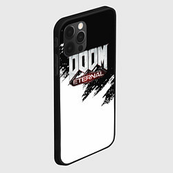 Чехол для iPhone 12 Pro Doom eternal белые краски, цвет: 3D-черный — фото 2