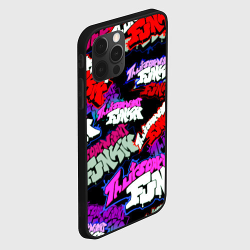 Чехол iPhone 12 Pro Friday Night Funkin стикеры / 3D-Черный – фото 2