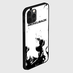 Чехол для iPhone 12 Pro Nickelback серый дым рок, цвет: 3D-черный — фото 2