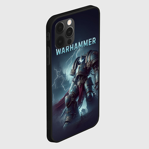 Чехол iPhone 12 Pro Warhammer - game / 3D-Черный – фото 2