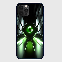 Чехол для iPhone 12 Pro Зеленый луч, цвет: 3D-черный