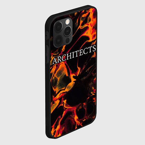 Чехол iPhone 12 Pro Architects red lava / 3D-Черный – фото 2