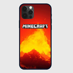 Чехол для iPhone 12 Pro Мир minecraft, цвет: 3D-черный