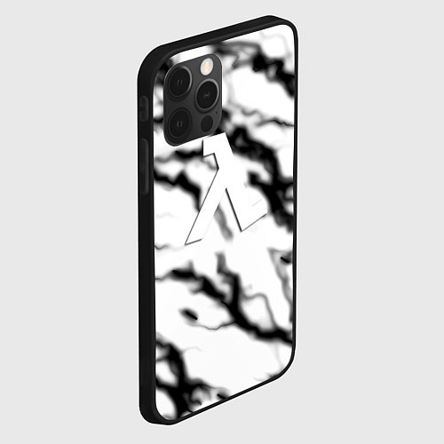 Чехол iPhone 12 Pro Half life logo молнии / 3D-Черный – фото 2