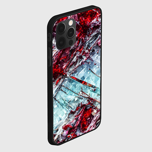 Чехол iPhone 12 Pro Лёд и кровь / 3D-Черный – фото 2