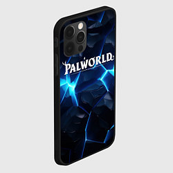 Чехол для iPhone 12 Pro Palworld logo blue ice, цвет: 3D-черный — фото 2