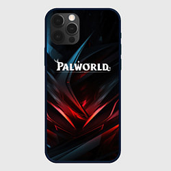 Чехол для iPhone 12 Pro Palworld логотип абстракт темный фон, цвет: 3D-черный