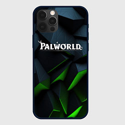 Чехол для iPhone 12 Pro Palworld логотип абстракт объемные плиты, цвет: 3D-черный