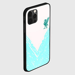 Чехол для iPhone 12 Pro Liverpool logo texture fc, цвет: 3D-черный — фото 2