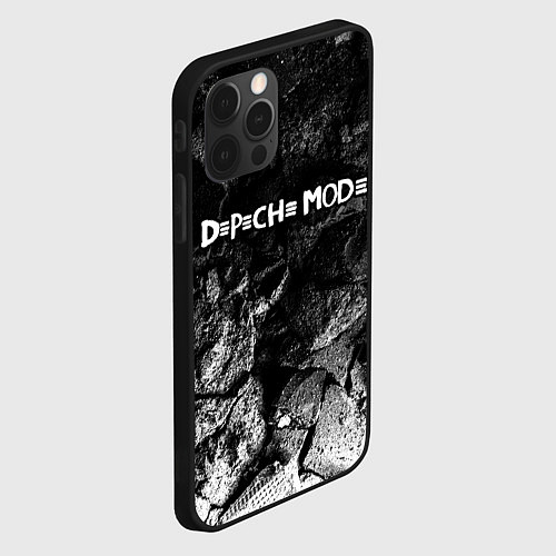 Чехол iPhone 12 Pro Depeche Mode black graphite / 3D-Черный – фото 2