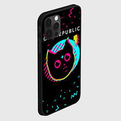 Чехол для iPhone 12 Pro OneRepublic - rock star cat, цвет: 3D-черный — фото 2