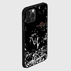 Чехол для iPhone 12 Pro Three days grace краски, цвет: 3D-черный — фото 2