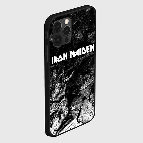 Чехол iPhone 12 Pro Iron Maiden black graphite / 3D-Черный – фото 2