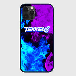 Чехол для iPhone 12 Pro Tekken 8 неоновый огонь, цвет: 3D-черный