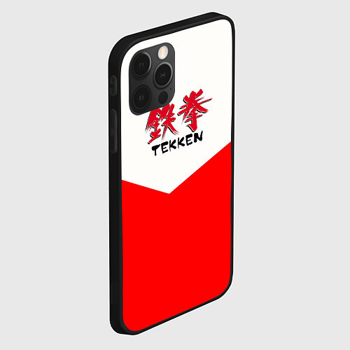 Чехол iPhone 12 Pro Tekken текстура файтинг япония / 3D-Черный – фото 2