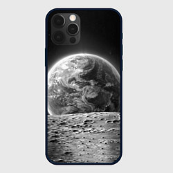 Чехол для iPhone 12 Pro Вид Земли со спутника, цвет: 3D-черный