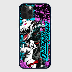 Чехол для iPhone 12 Pro Monokuma - fan art, цвет: 3D-черный