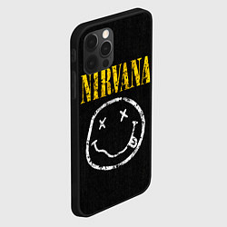 Чехол для iPhone 12 Pro Джинсовка с nirvana, цвет: 3D-черный — фото 2