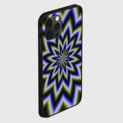 Чехол для iPhone 12 Pro Оптическая иллюзия в виде звезды, цвет: 3D-черный — фото 2