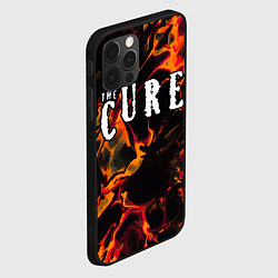 Чехол для iPhone 12 Pro The Cure red lava, цвет: 3D-черный — фото 2