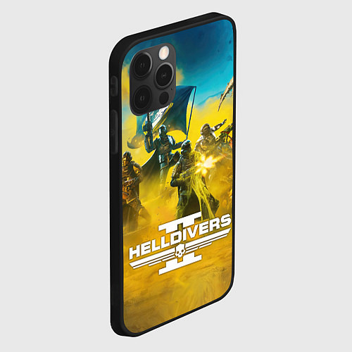 Чехол iPhone 12 Pro Helldivers 2: Confrontation / 3D-Черный – фото 2