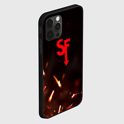 Чехол для iPhone 12 Pro Sally face искры огня, цвет: 3D-черный — фото 2
