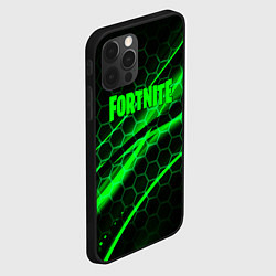 Чехол для iPhone 12 Pro Fortnite epic броня зелёная, цвет: 3D-черный — фото 2